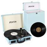 Gramofon w walizce RP115 Fenton niebieski+ case na winyle+ winyl gratis