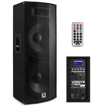 Kolumna aktywna 2x15'' BT MP3 1600W Vonyx CVB215